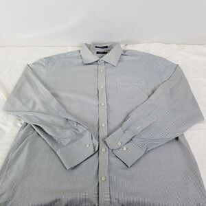 Lincs David Chu Shirt Mens XXL Yellow Blue Long Sleeve Pocket Collared Button Up